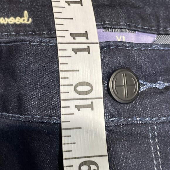 Hot In Hollywood Pull On Ankle Skinny Jeans Women's XL Blue Silky Denim Stretch - Picture 4 of 9